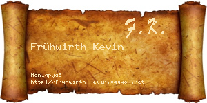 Frühwirth Kevin névjegykártya